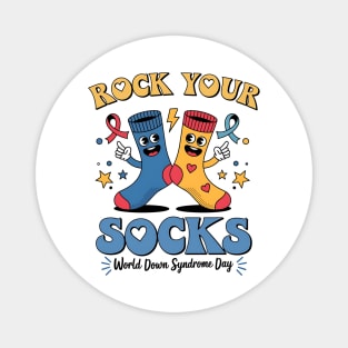 Rock - Your - Socks - Down - Syndrome - Awareness Magnet
